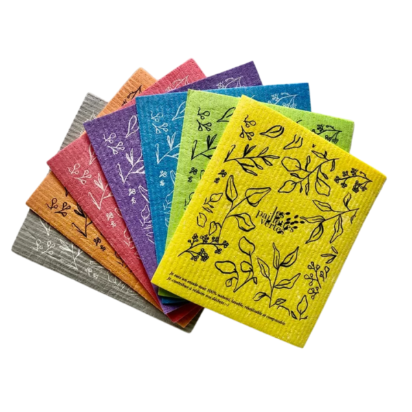 Carré Essuie-tout Floral - Lot de 7 pièces