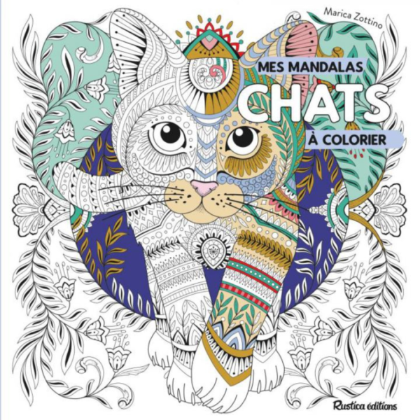 Mes mandalas chats à colorier