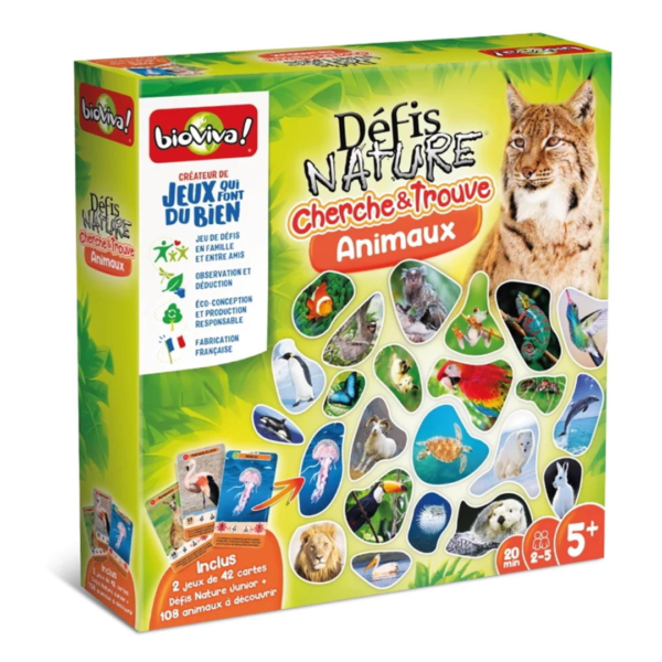 Cherche et trouve les animaux - défis nature