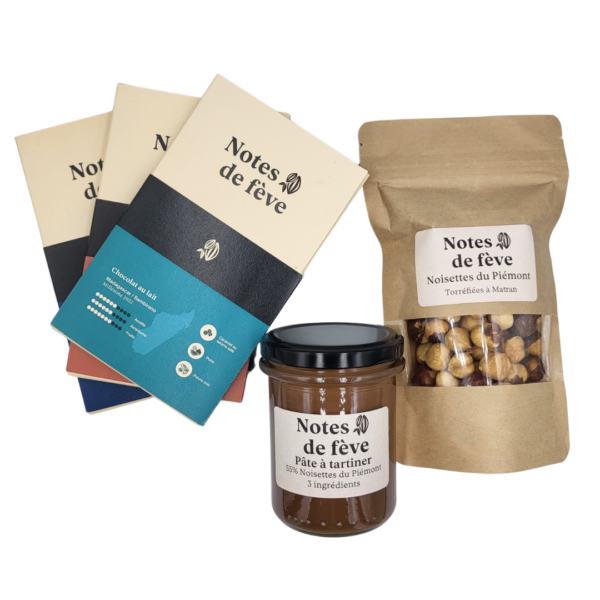 Coffret cadeau chocolat - Note de fève