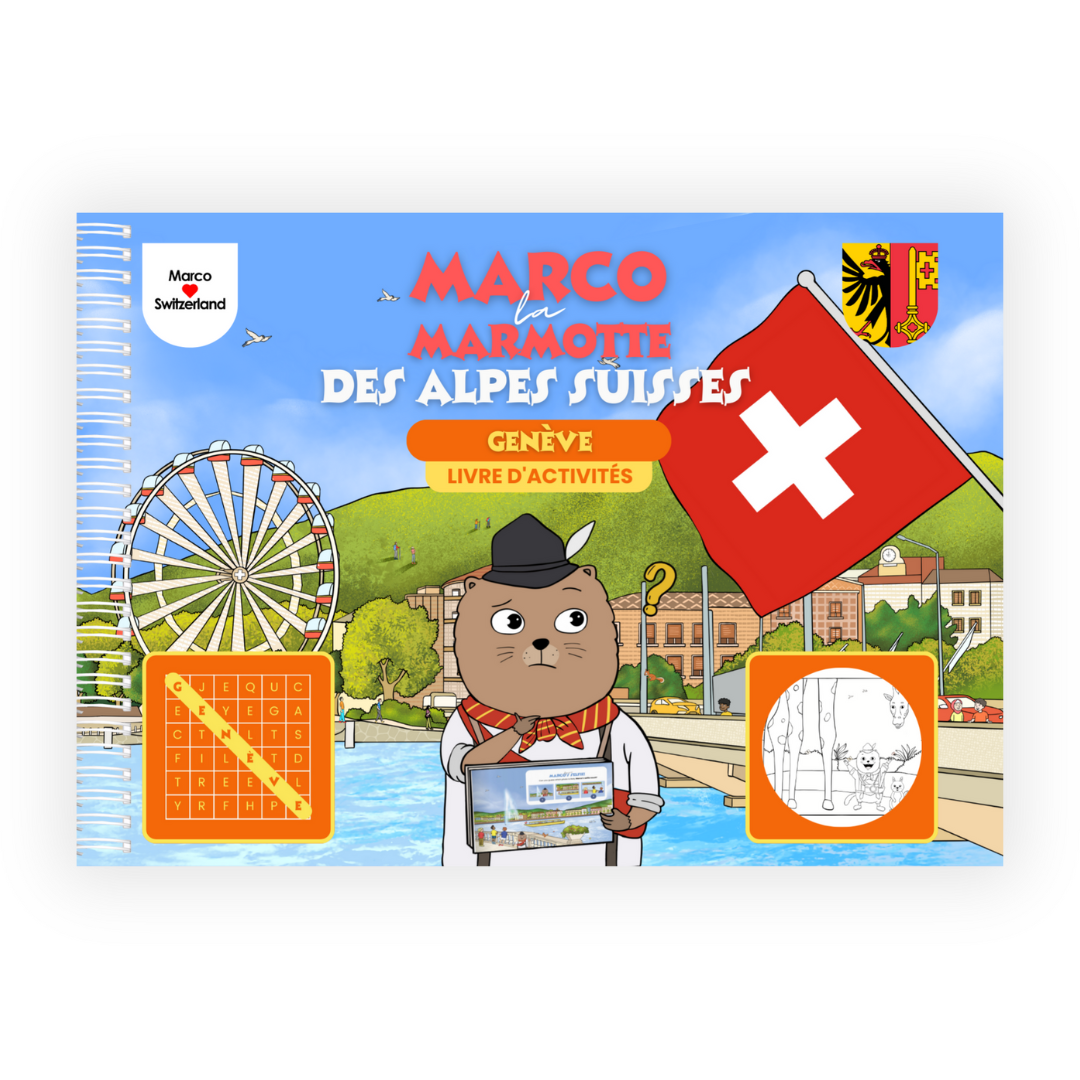 Marco la marmotte – Livre d’activités Genève