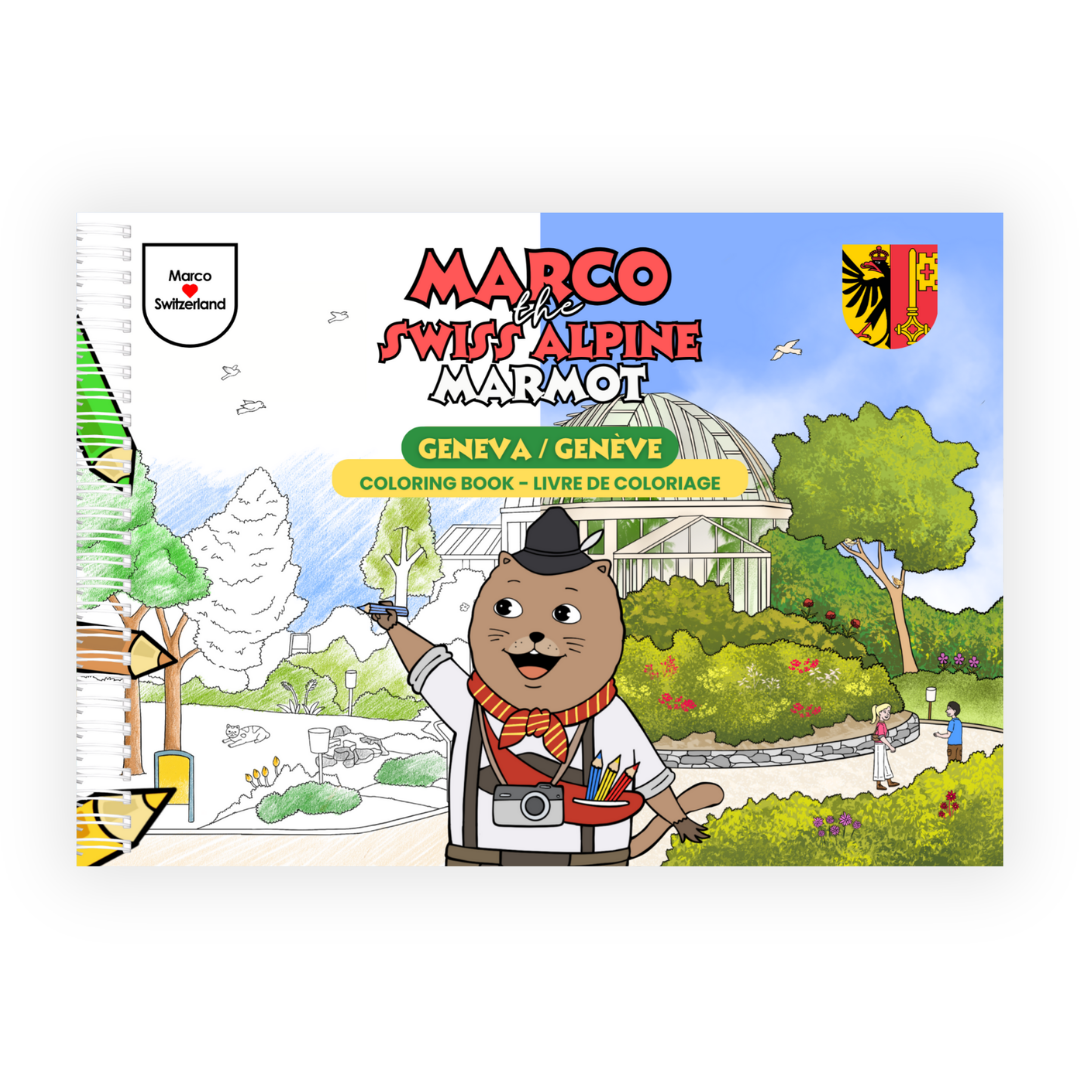 Marco la marmotte – Livre de coloriage Genève